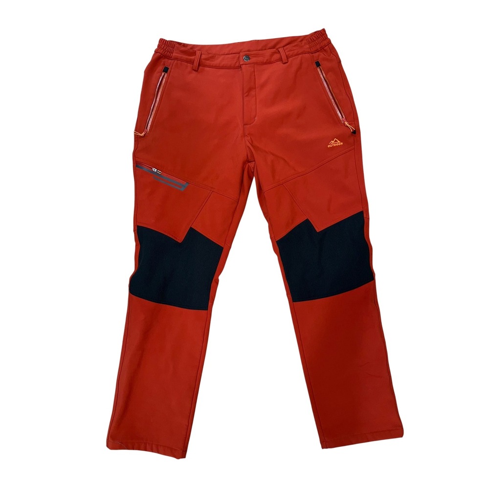 Outdoor Snow Pants Fleece Lined Softshell Ski Winter Thermal Gorpcore 38x31 - Picture 2 of 9